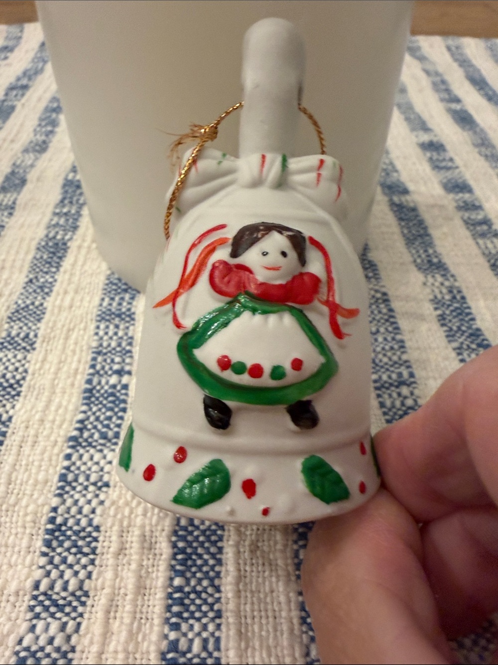 J C Penney 12 Days of Christmas Ornament Bell Nine Ladies Dancing